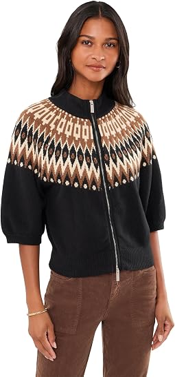 Женский свитер Fair Isle Zip-Up