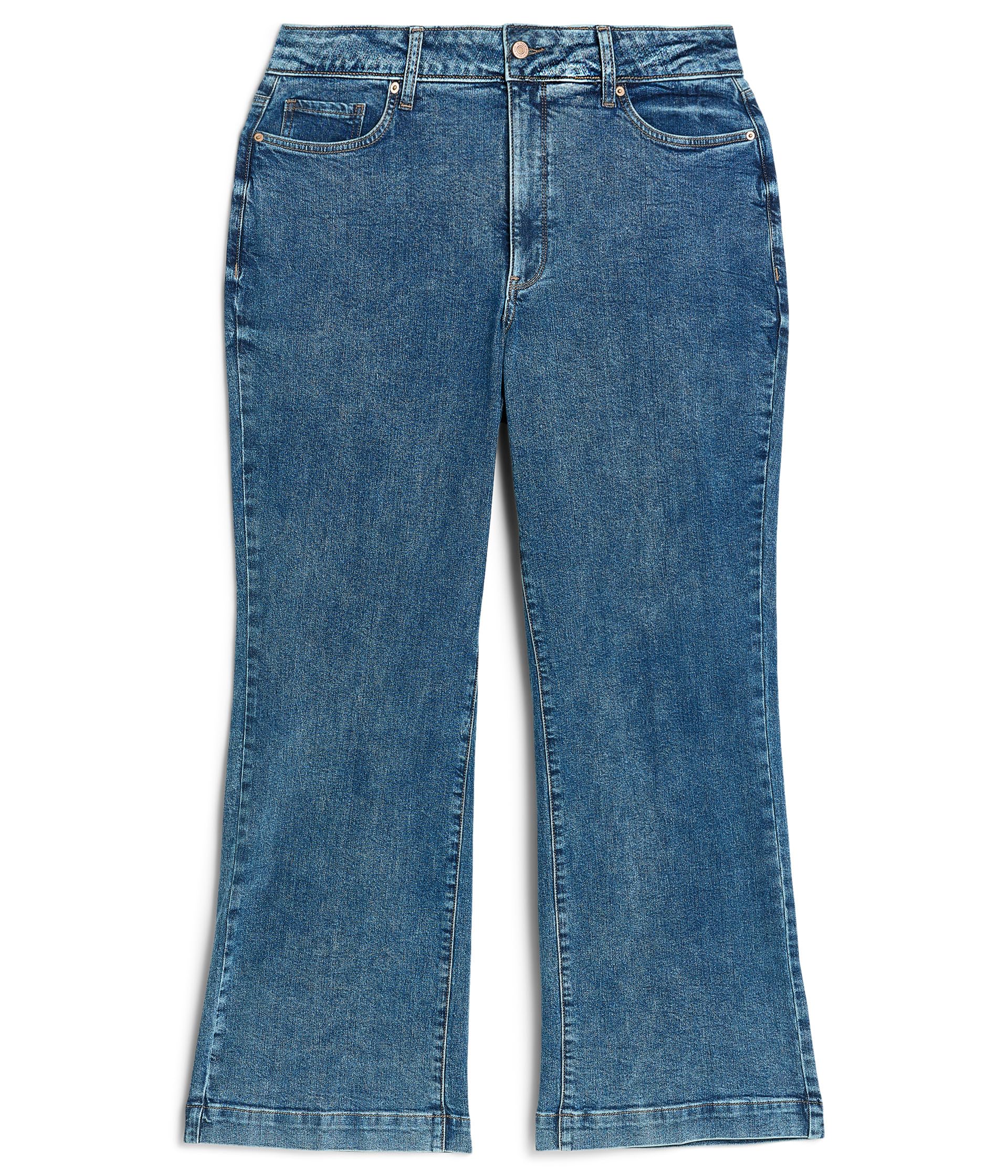 Plus Size Teresa Wide Leg Trouser Hem Jeans