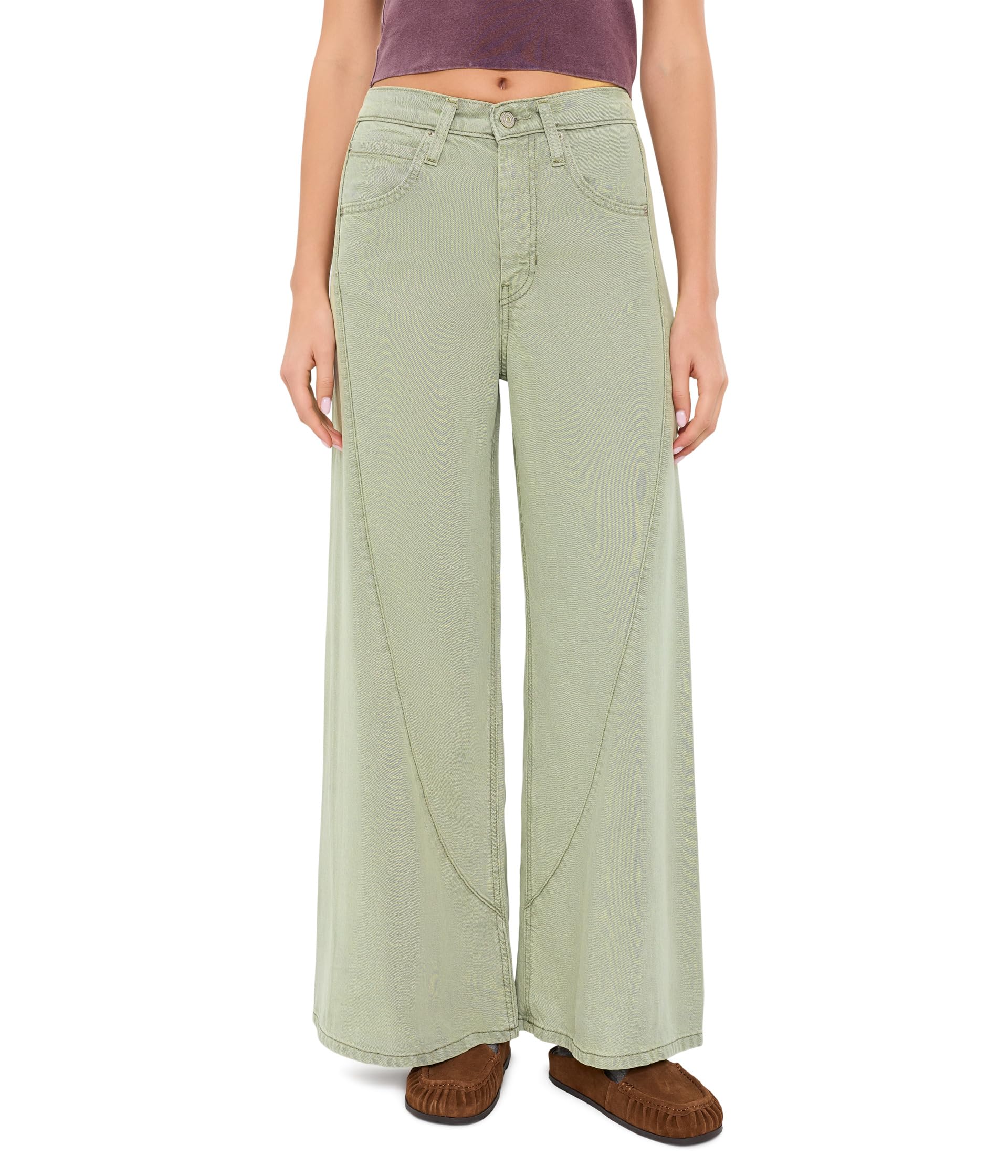 Haven Mid-Rise Baggy Wide-Leg Jeans
