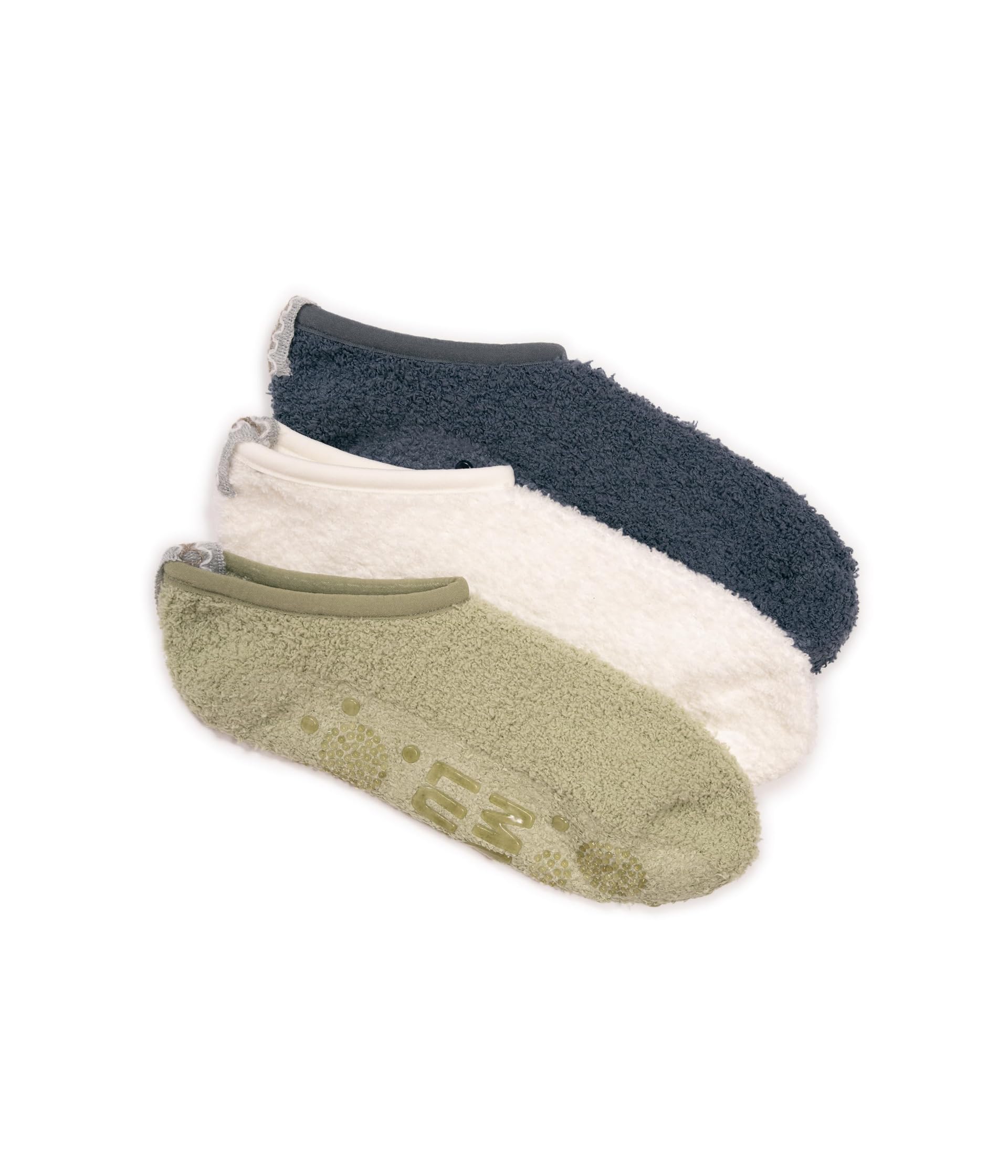 Cozy 3-Pack Low Cut Gripper Socks