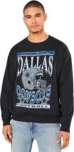 Мужской флисовый свитшот NFL Dallas Cowboys Helmet Crew