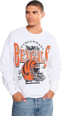 Мужской флисовый свитшот с принтом команды NFL Cincinnati Bengals
