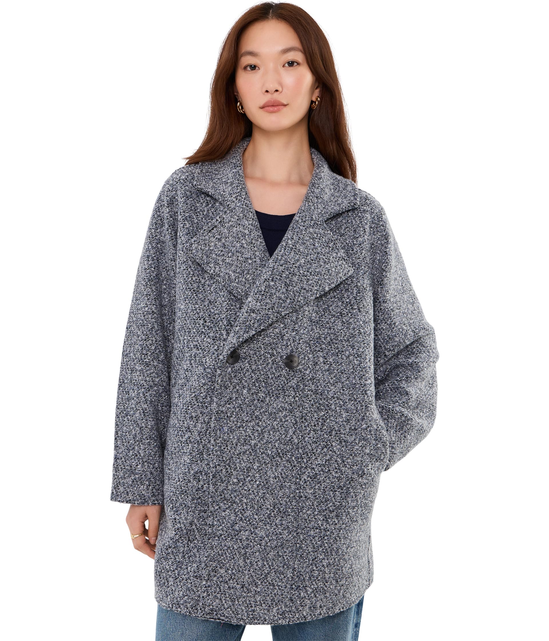 Mixed Boucle Knit Jacket