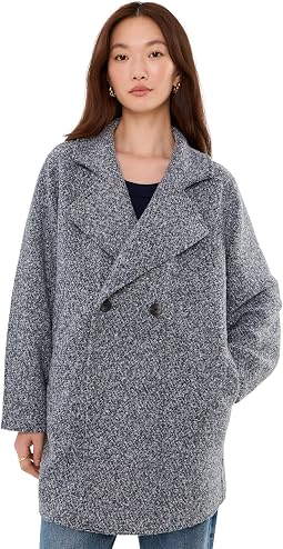Mixed Boucle Knit Jacket