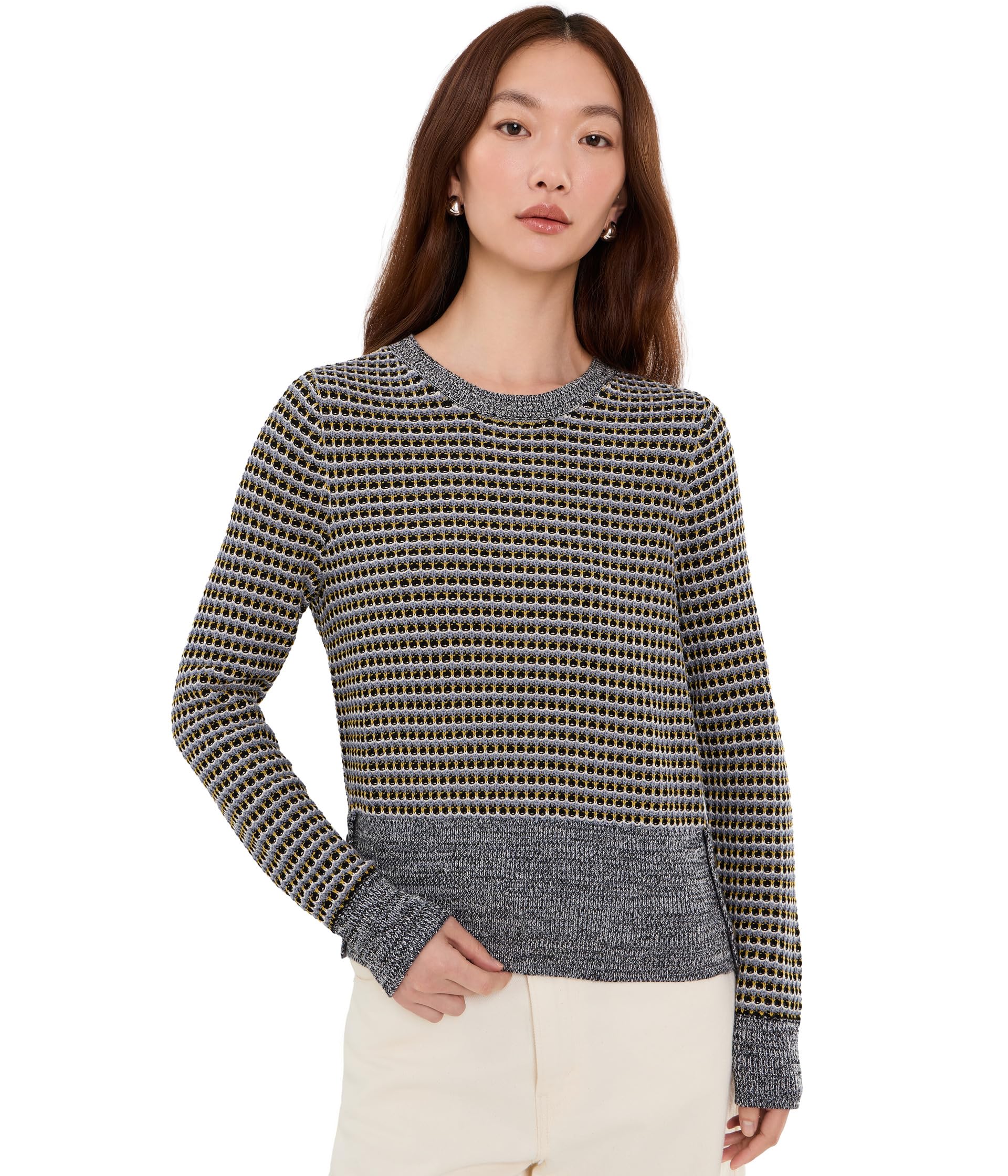 Marled Tuck Sweater