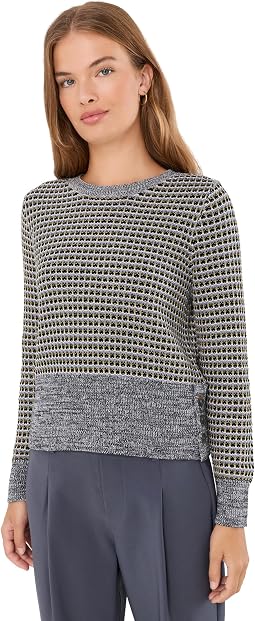 Petite Marled Tuck Sweater