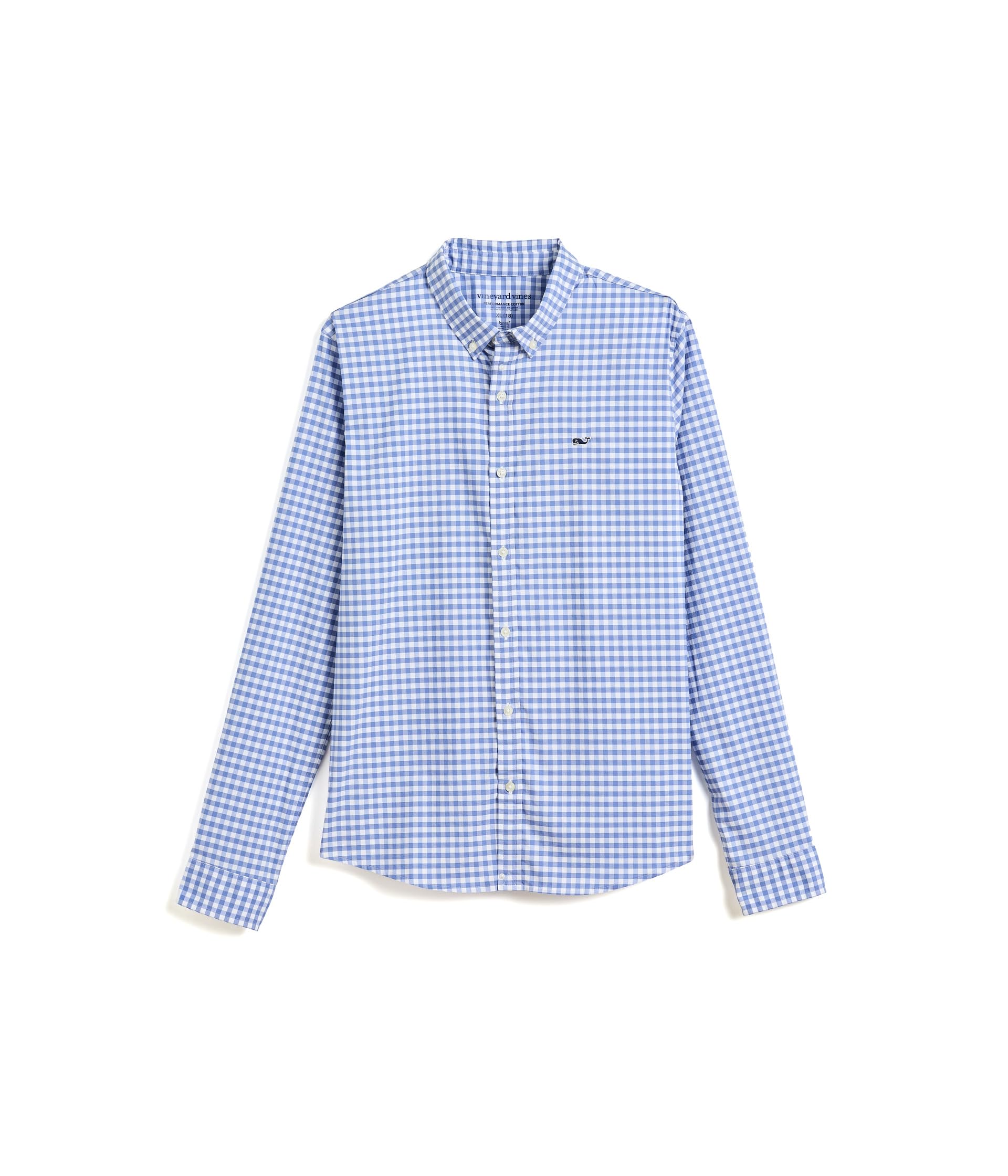 Рубашка Vineyard Vines Kids Skysail Gingham Performance Cotton (Малыш/Ребенок/Подросток)