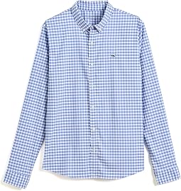 Skysail Gingham Performance Cotton Shirt (Toddler/Little Kid/Big Kid)