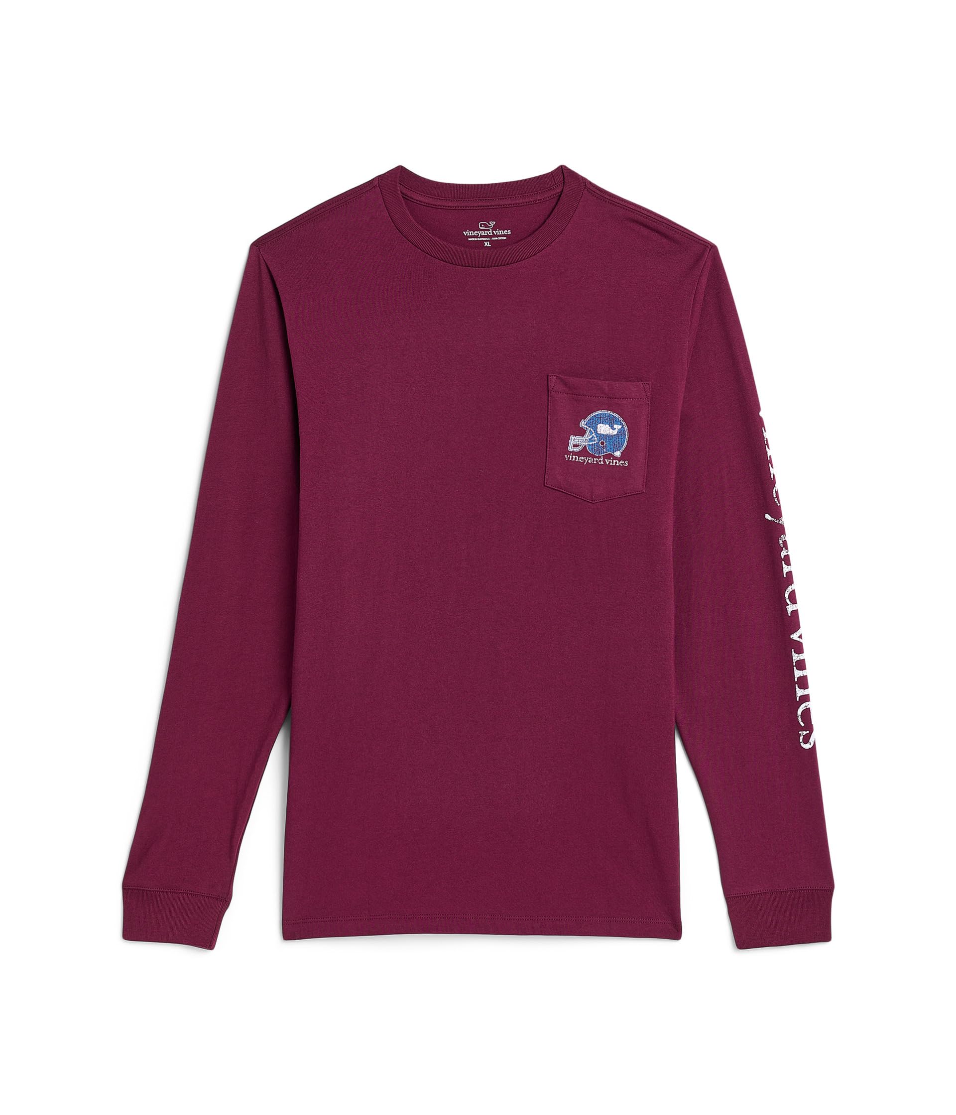 Sticker Football Helmet Long Sleeve Tee (Toddler/Little Kid/Big Kid)