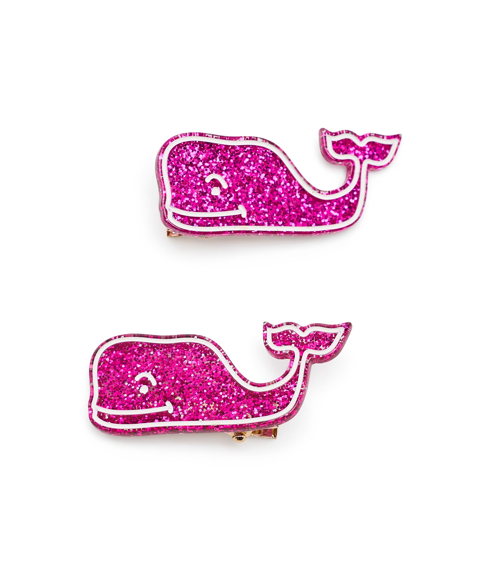 Glitter Whale Kids Clips