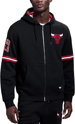 NBA Officially Licensed Long Sleeve Full Zip Hooded Fleece Sweatshirt