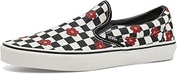 Red Poppy Checker Black/White