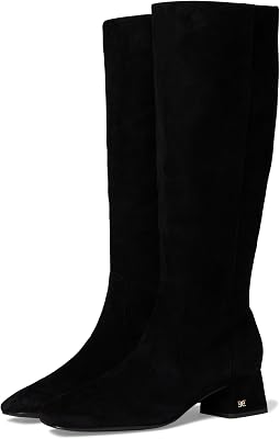 Black Suede Wide Calf