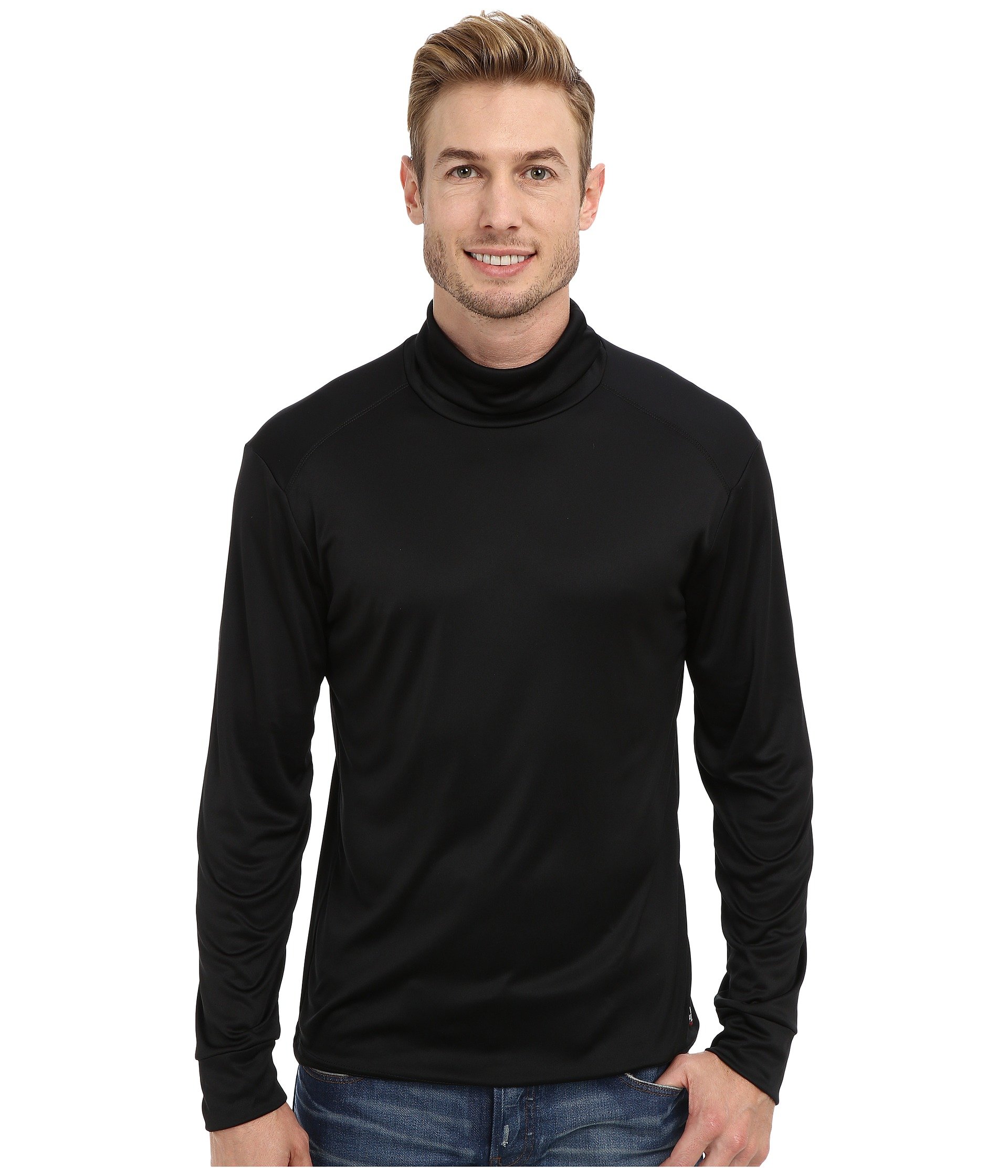 Peach Solid Roll T-Neck