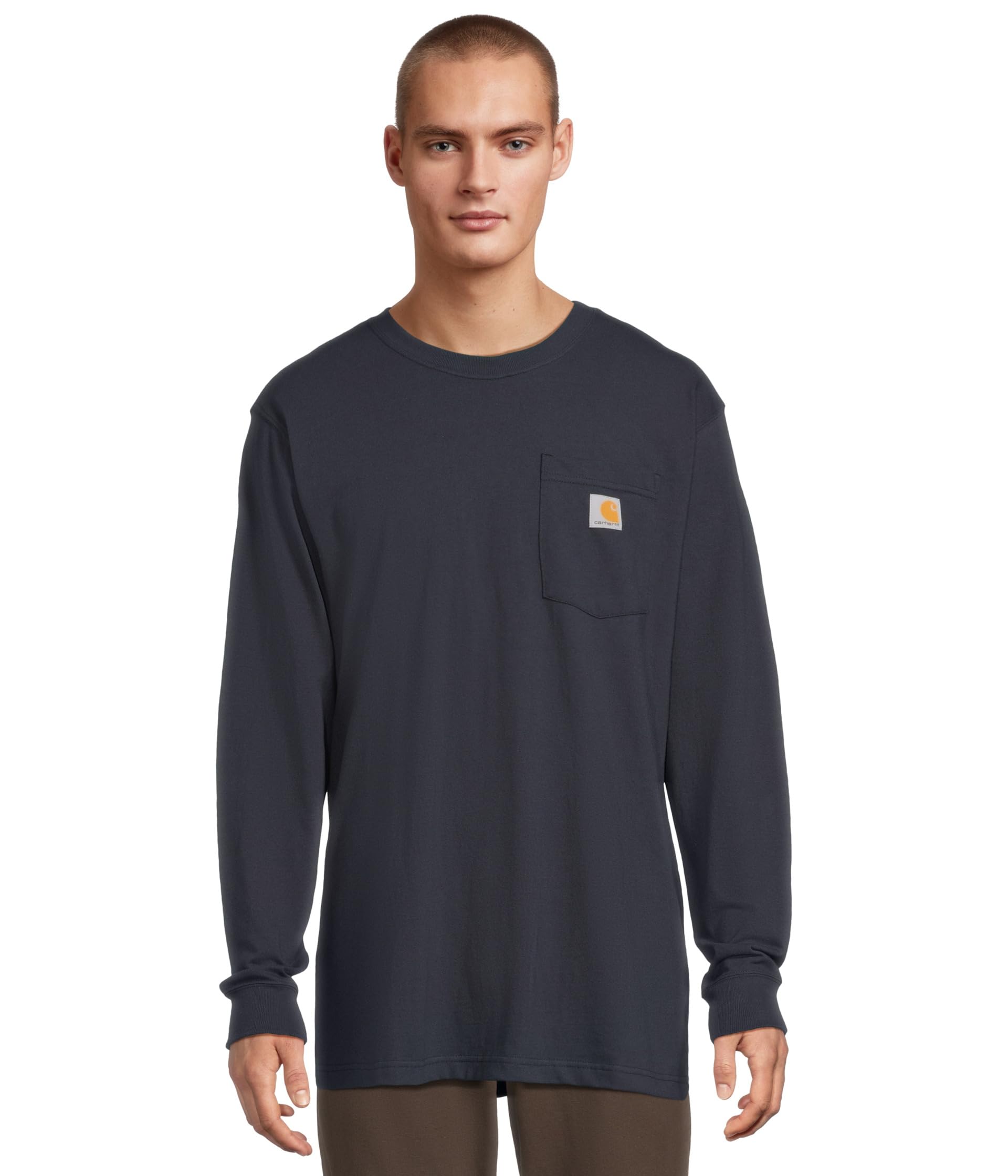 Workwear карманная футболка с длинным рукавом
