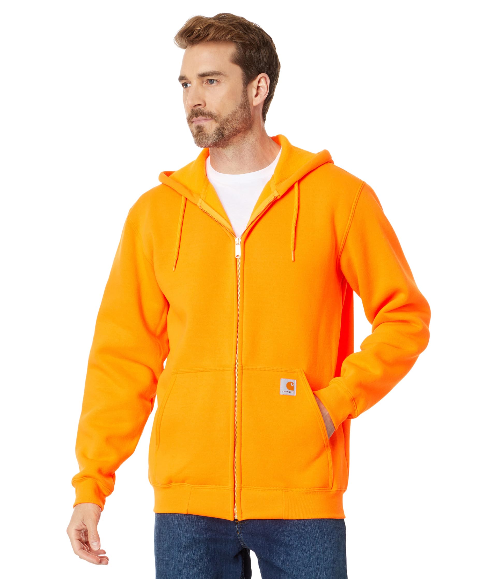MW Hooded Zip Front Sweatshirt