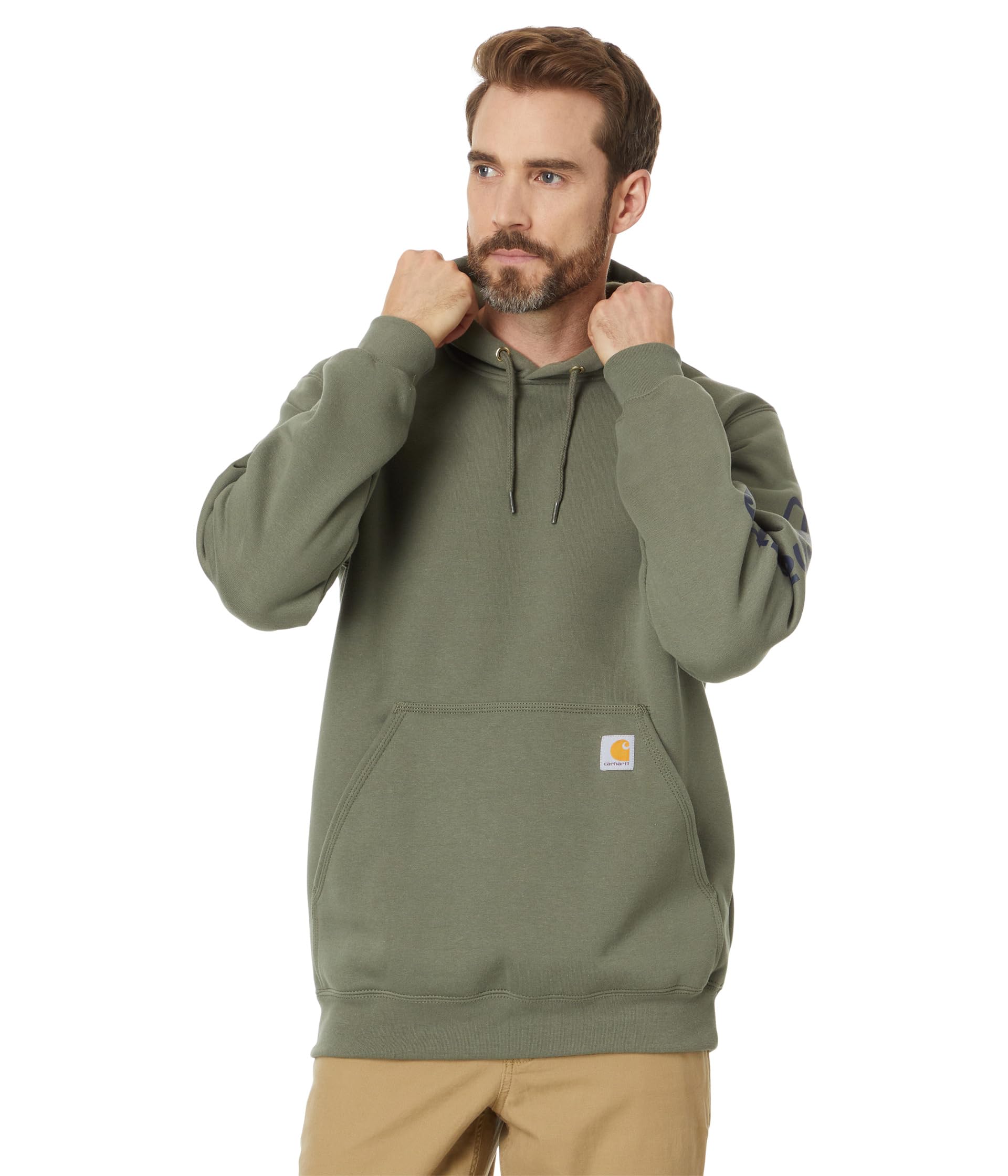 Мужской свитшот Carhartt Loose Fit Midweight Logo Sleeve Graphic Sweatshirt