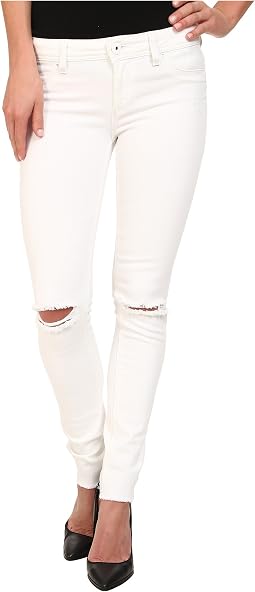 Emma Skinny w/ Distress in Dove White