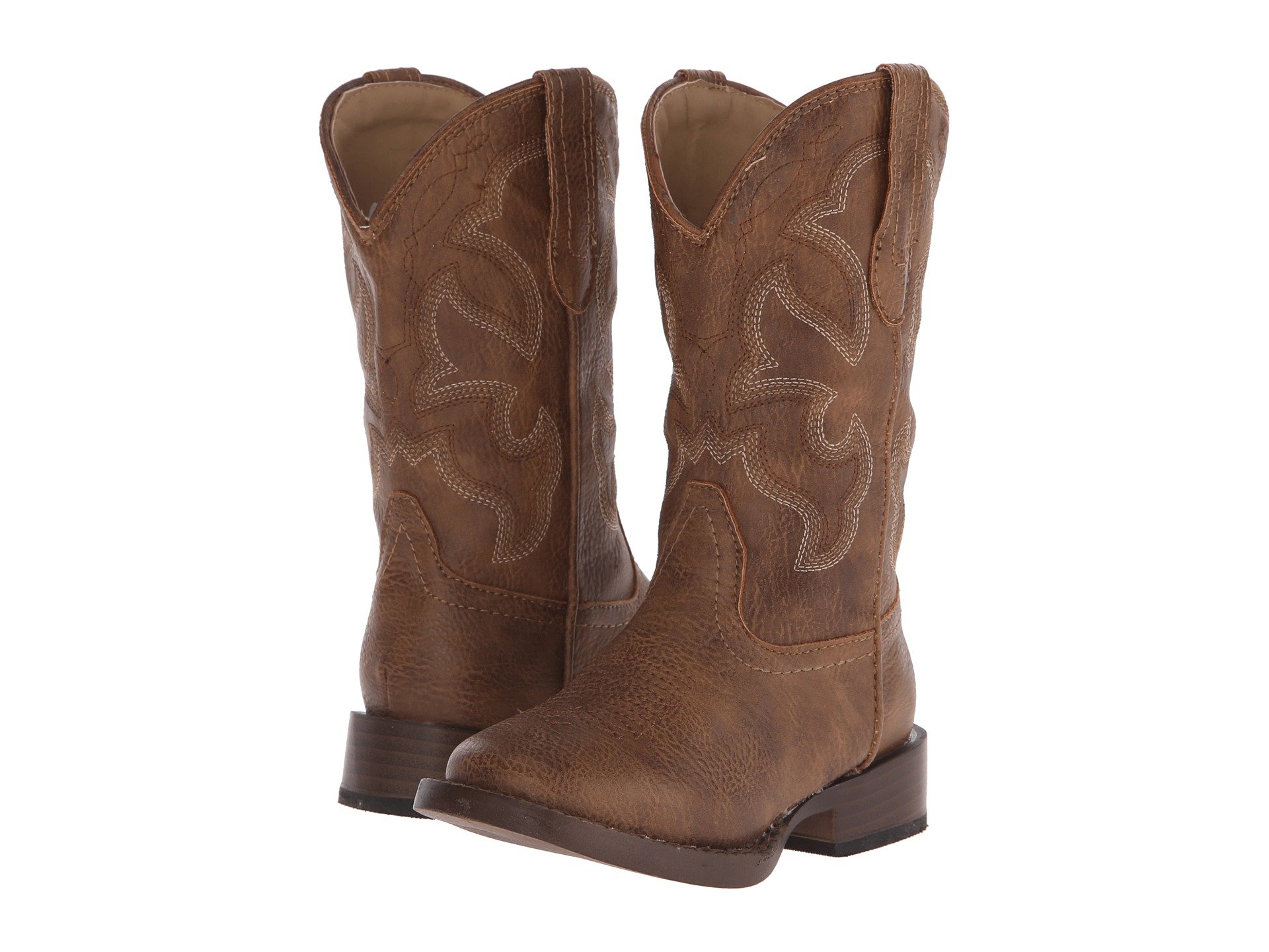 Roper Kids Cole Square Toe Boots (Toddler/Little Kid) сапоги