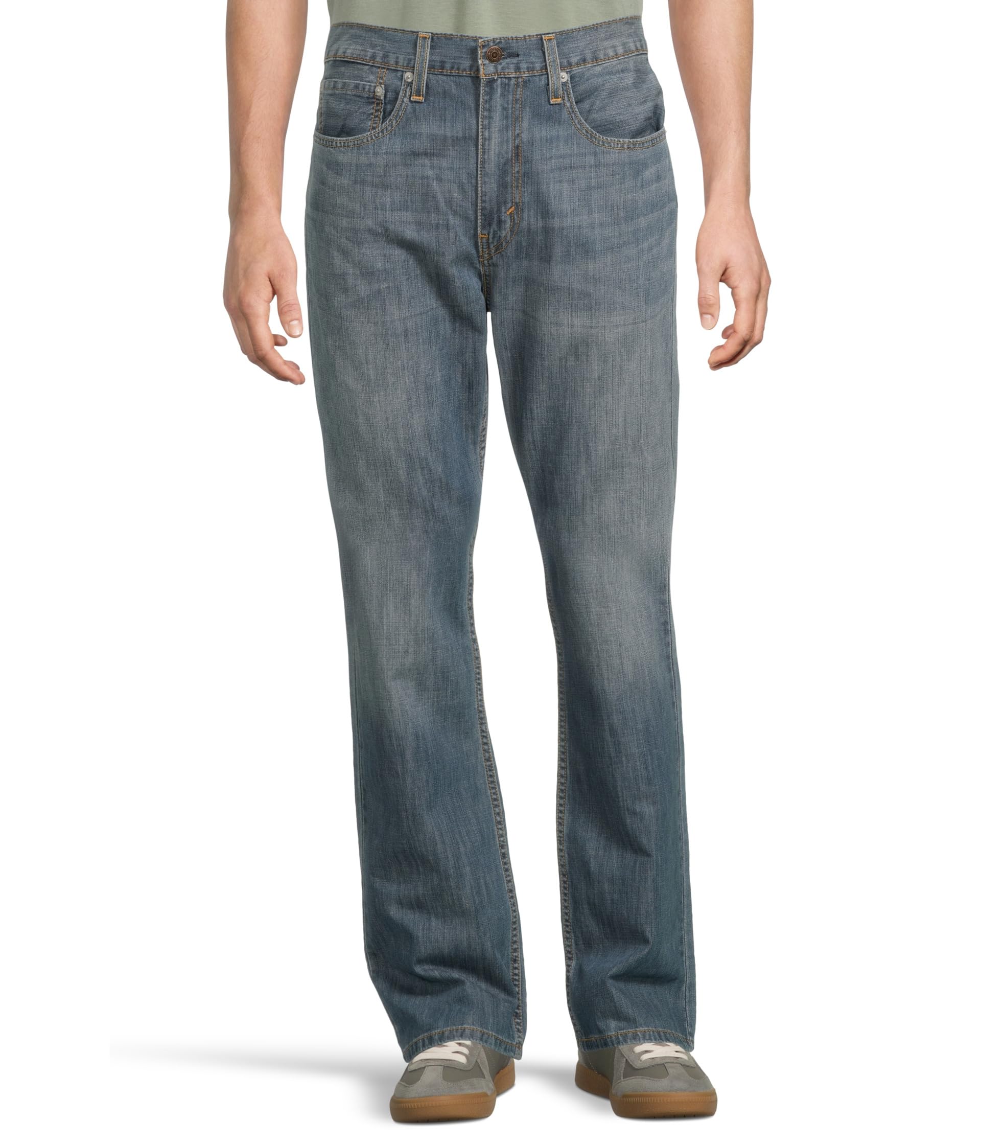527 Slim Boot Cut Jeans in Medium Chipped