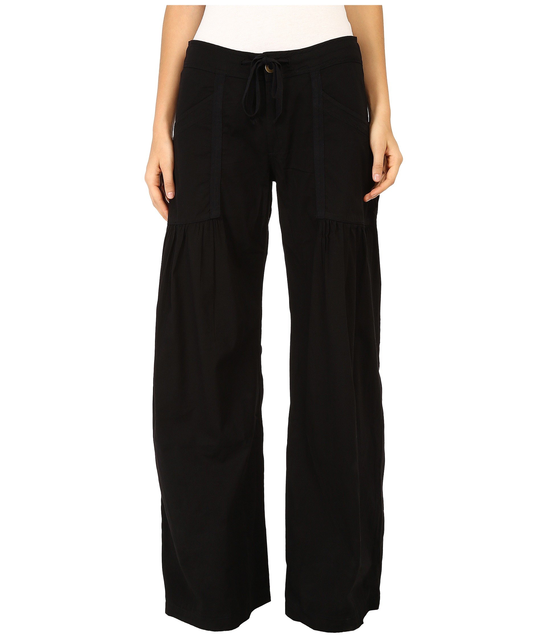 Willow Wide Leg Stretch Poplin Pants