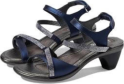 Polar Sea Leather/Clear Rhinestones