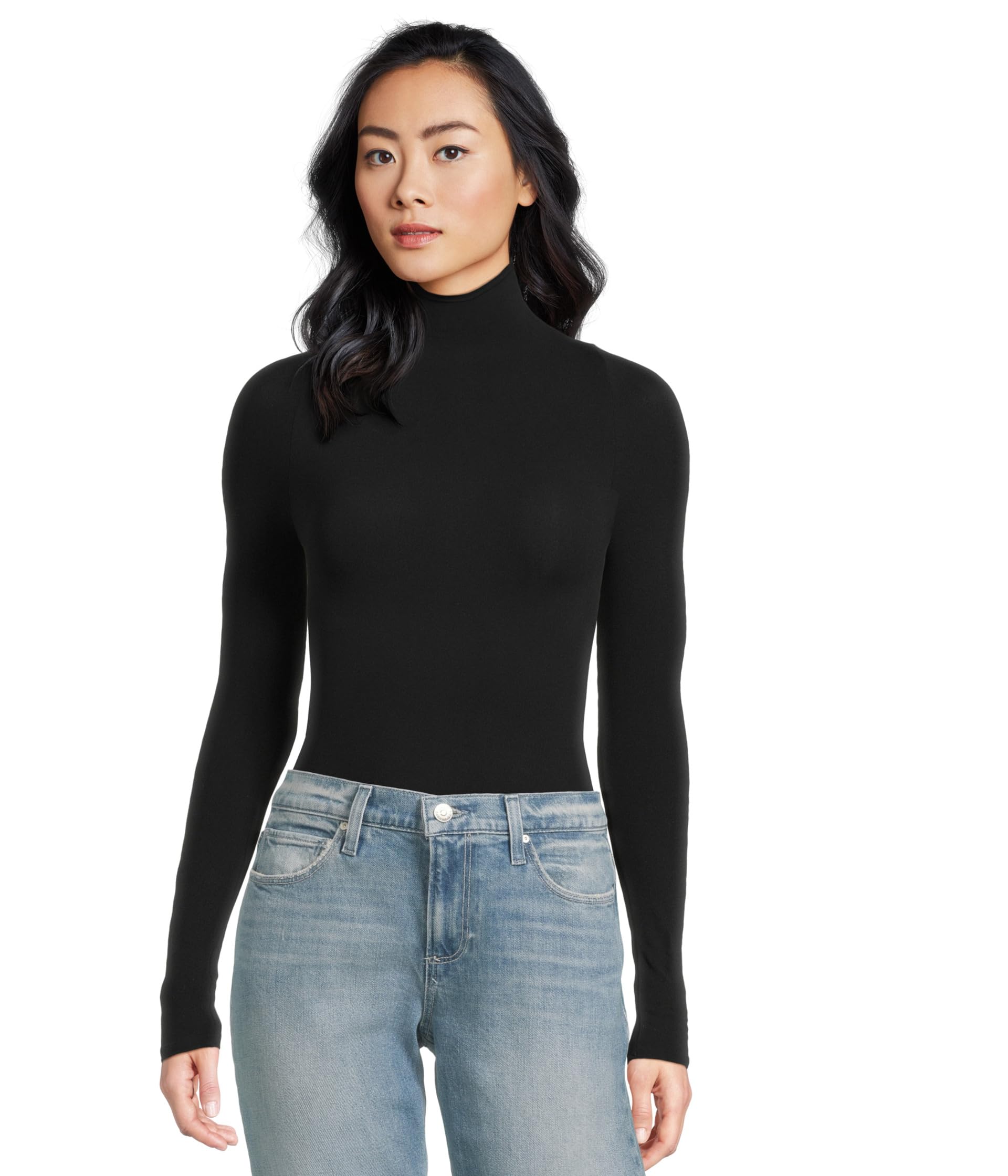 Ballet Mock Neck Bodysuit Thong KT017