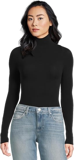 Боди с высоким воротником-стойкой и открытой задницей Ballet Mock Neck KT017