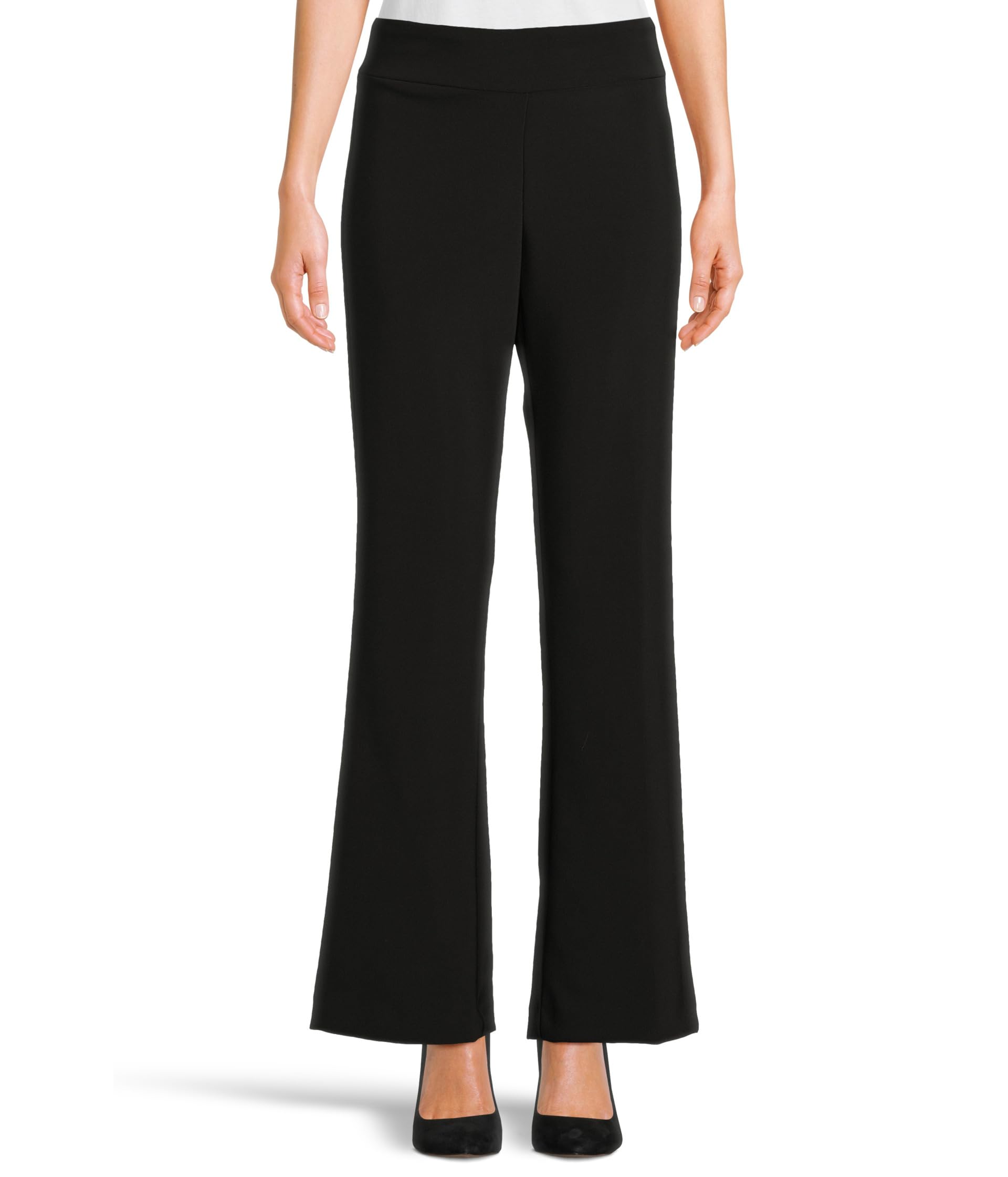 Microfiber Long Slight Flare Pants