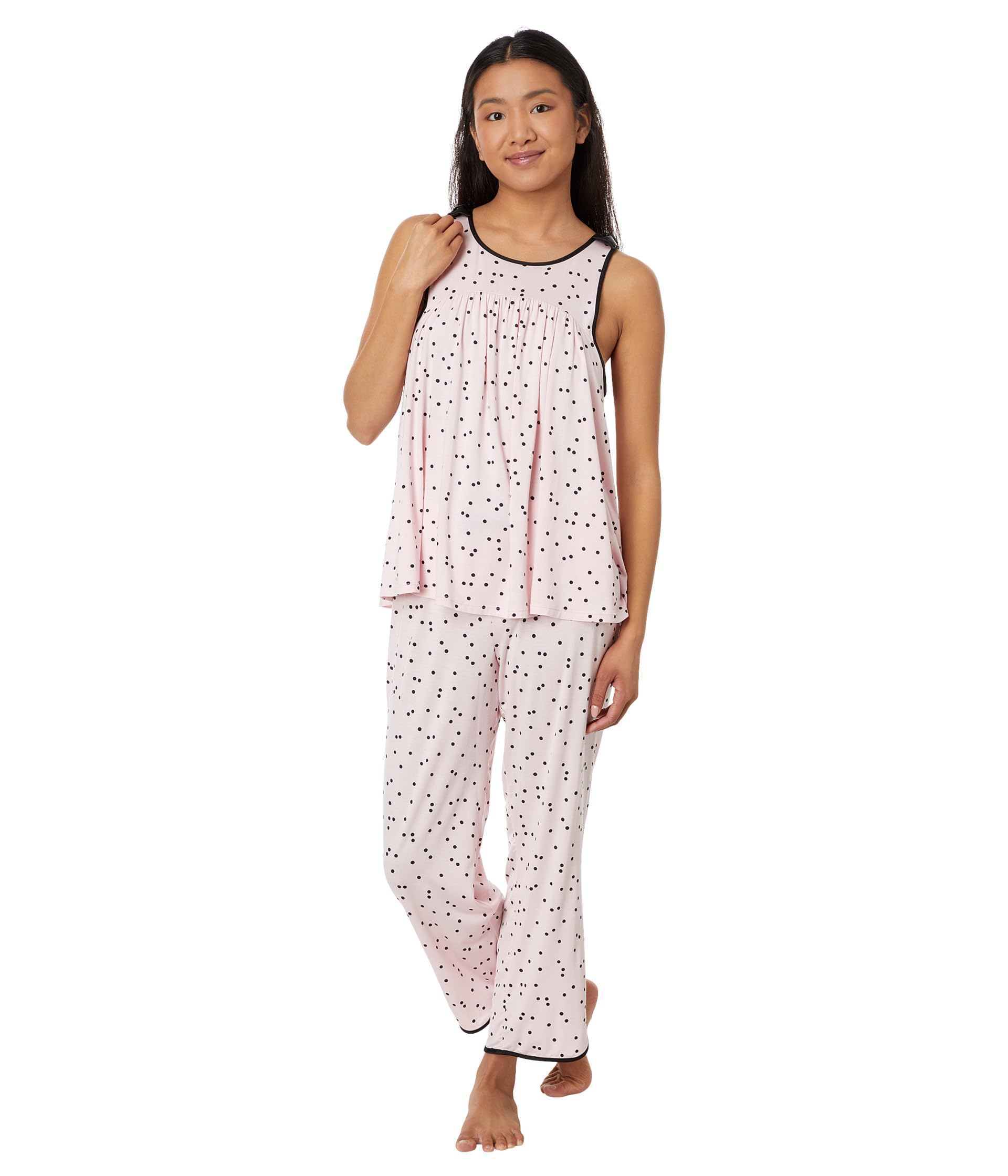 Scattered Dot Cropped PJ Set