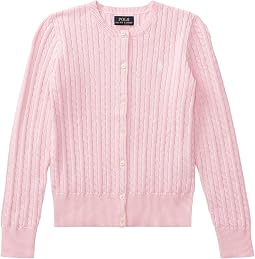 Mini-Cable Cotton Cardigan (Big Kid)