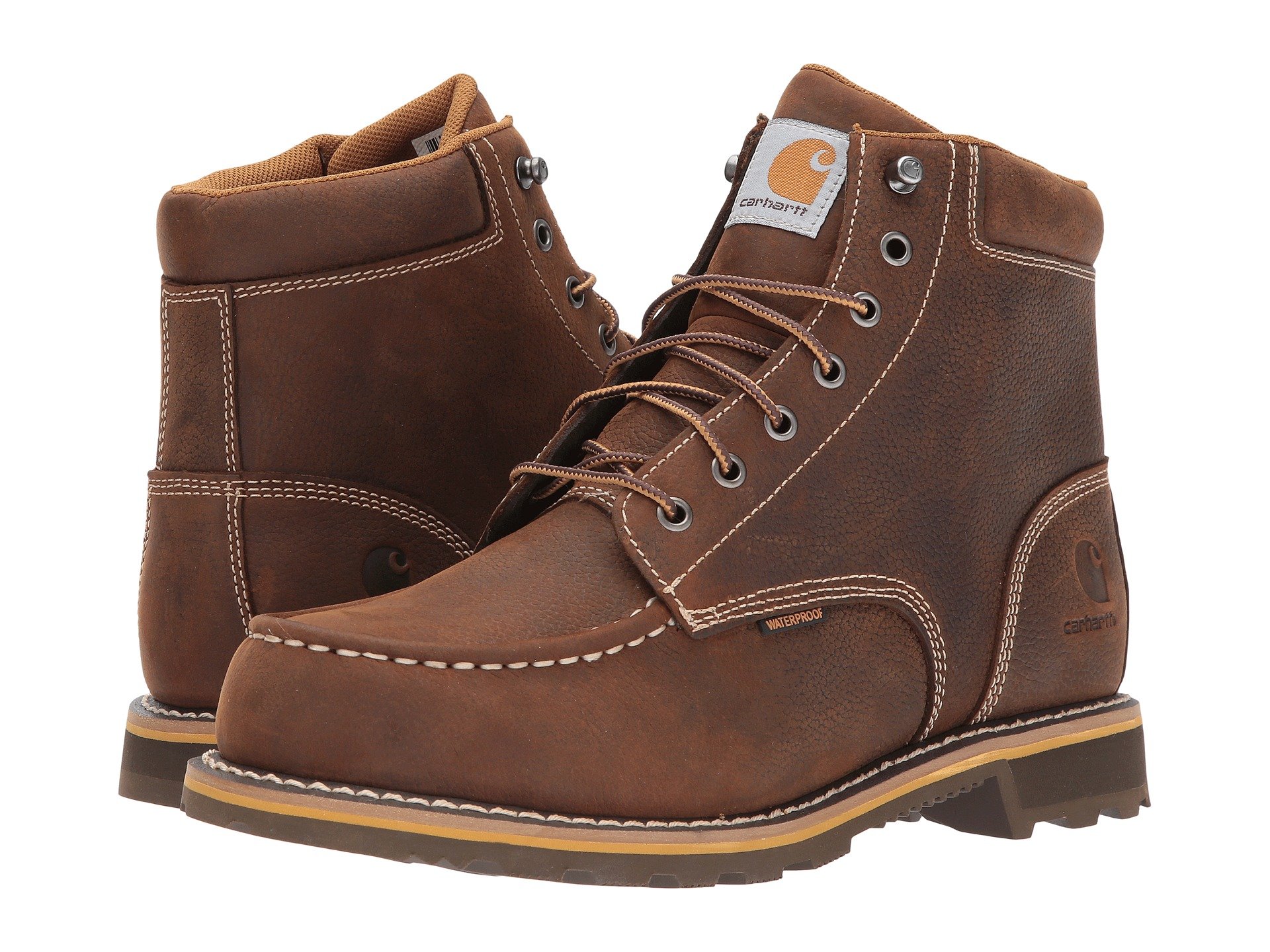 6" Waterproof Non-Safety Moc Toe Lug Boot