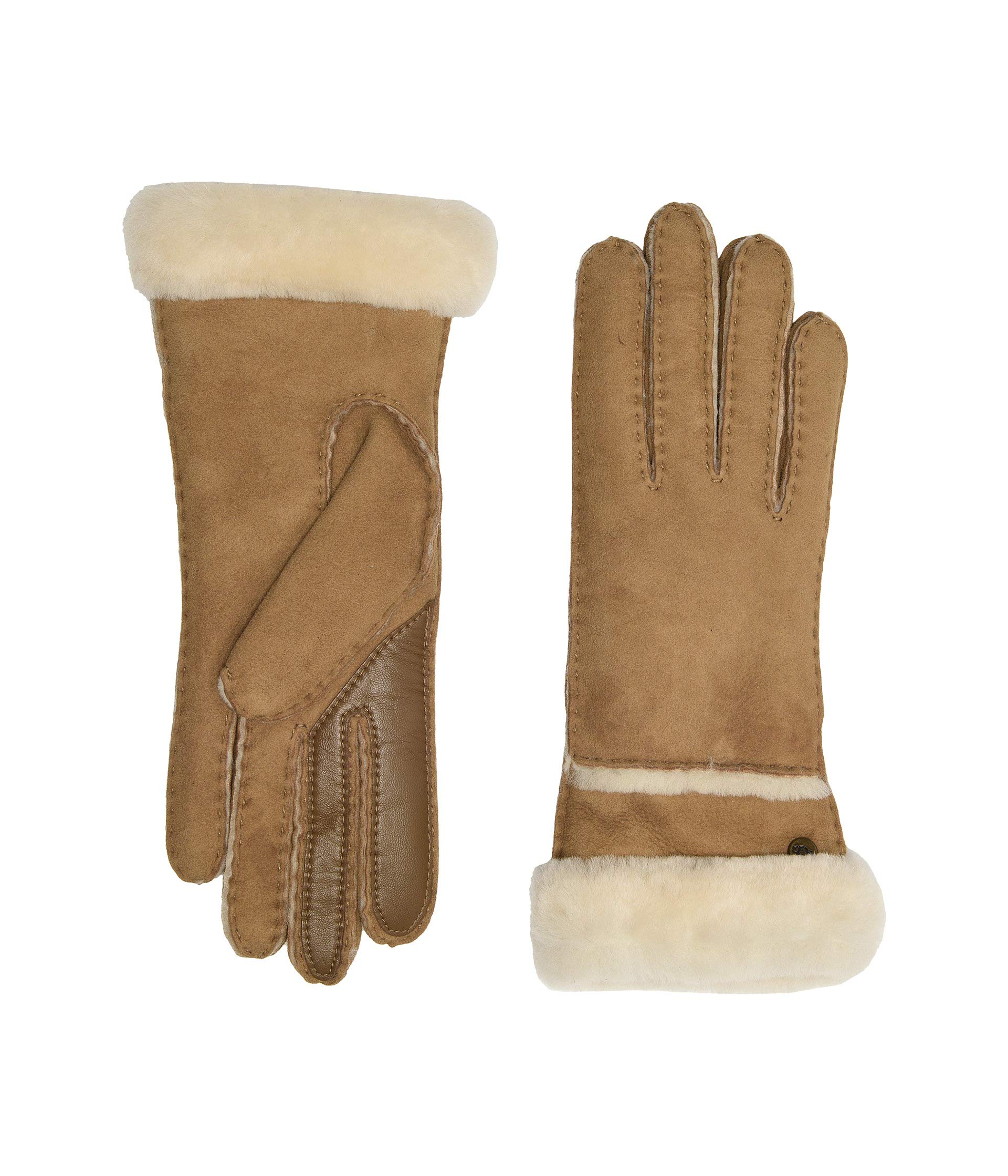 Seamed Tech Water Resistant Sheepskin Gloves