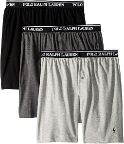 Classic Fit w/ Wicking 3-Pack Knit Boxers