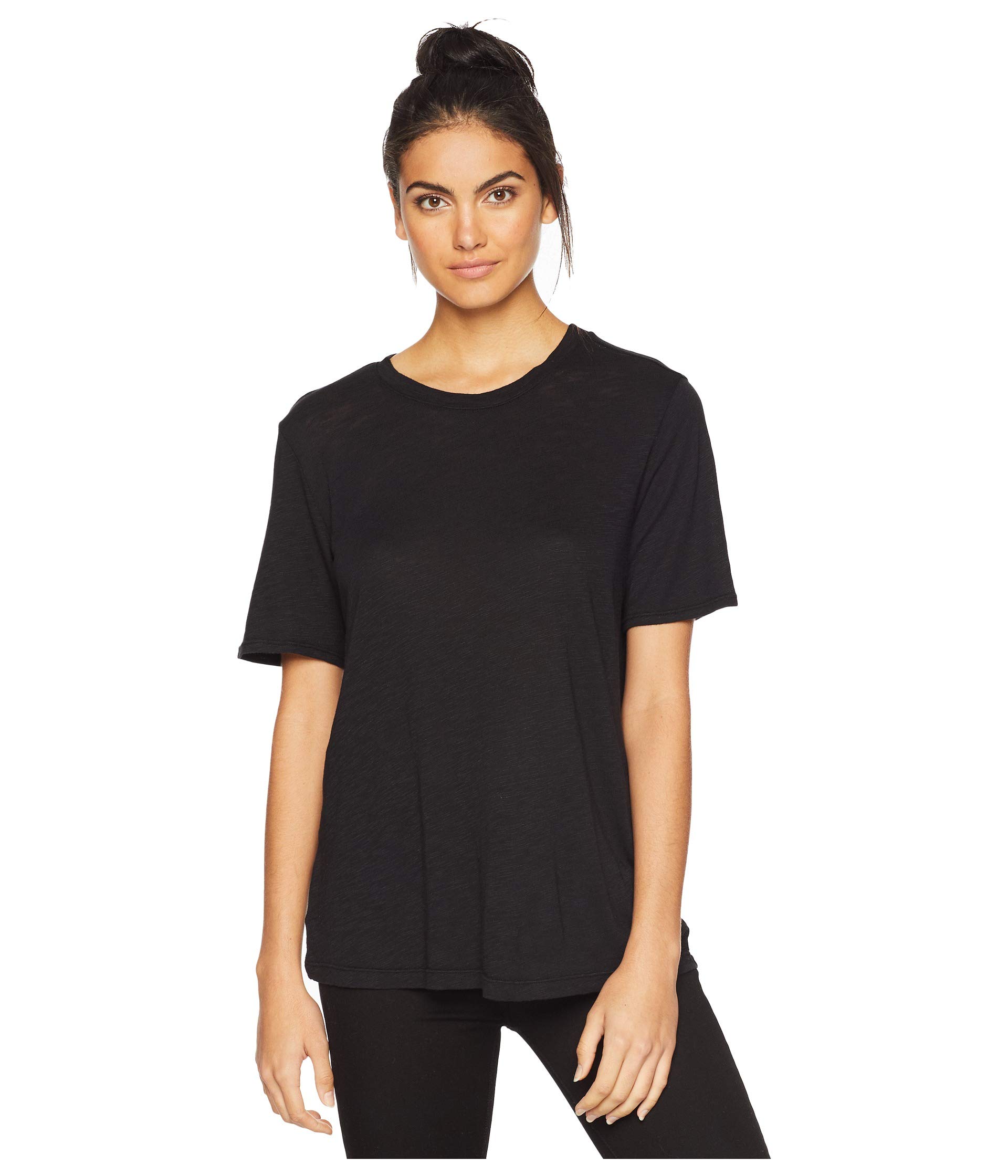 Zoe Short Sleeve Cotton Modal Slub Crew Neck