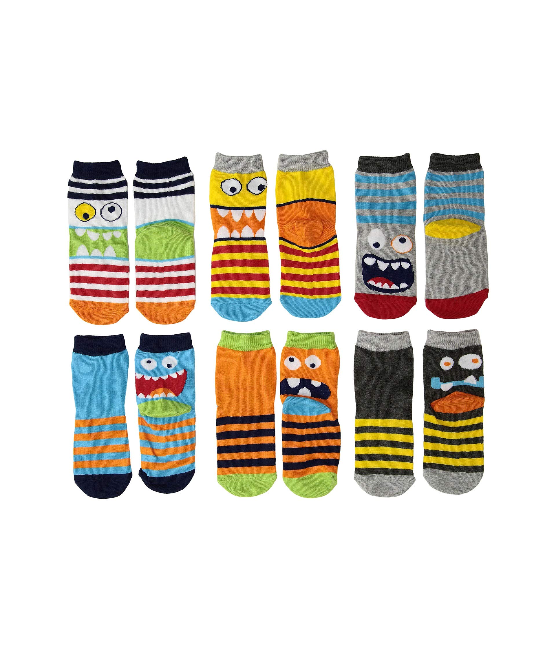 Monster Crew Socks 6-Pack (Toddler/Little Kid/Big Kid)