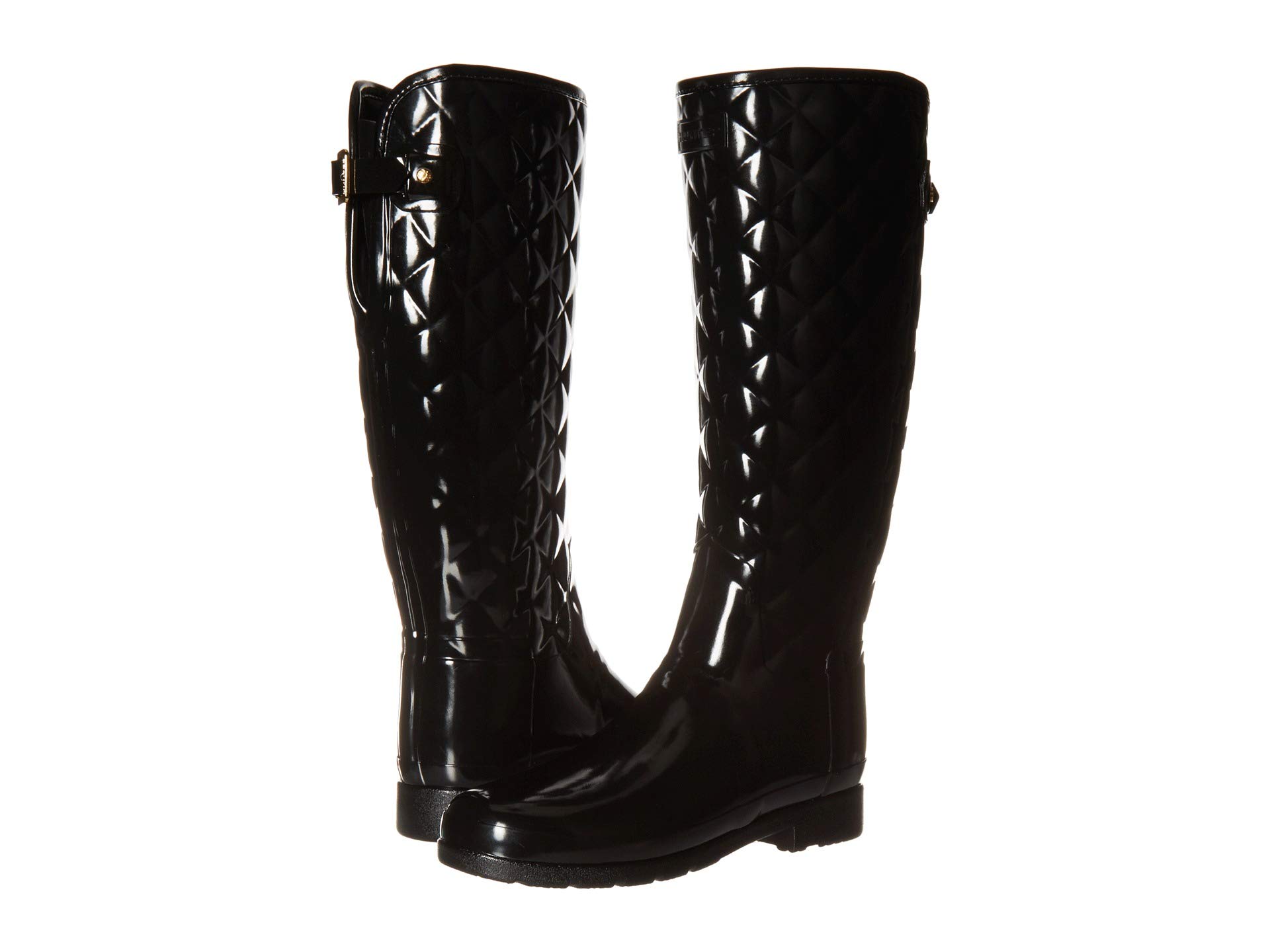 Refined Gloss Quilt Tall Rain Boots
