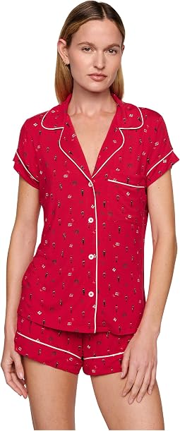 Пижамный комплект Gisele Printed TENCEL™ Modal Shorties PJ Set