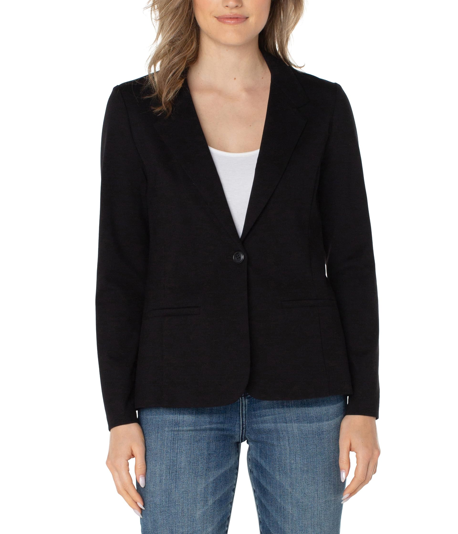 Fitted Knit Blazer