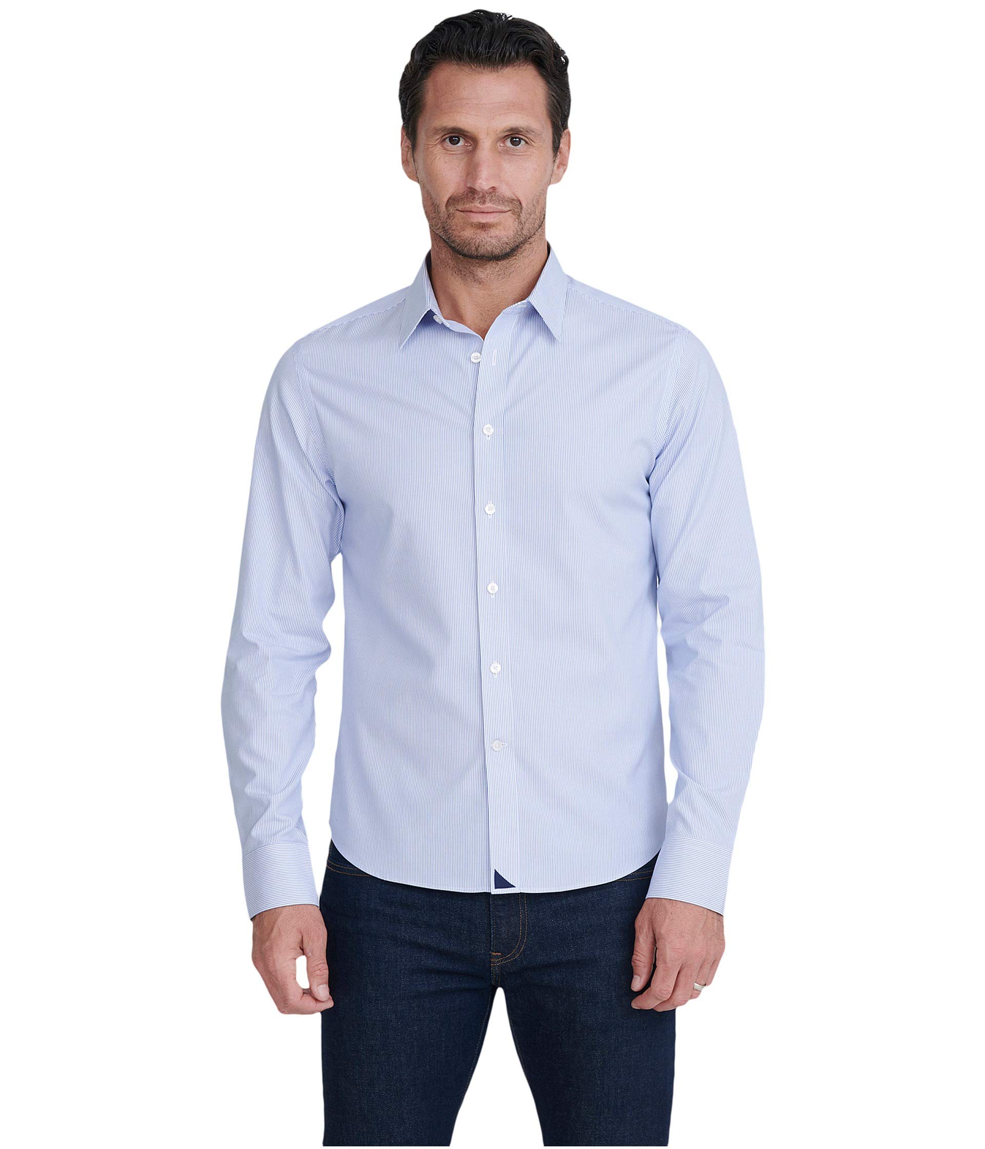 Long Sleeve Wrinkle Free Bordeaux
