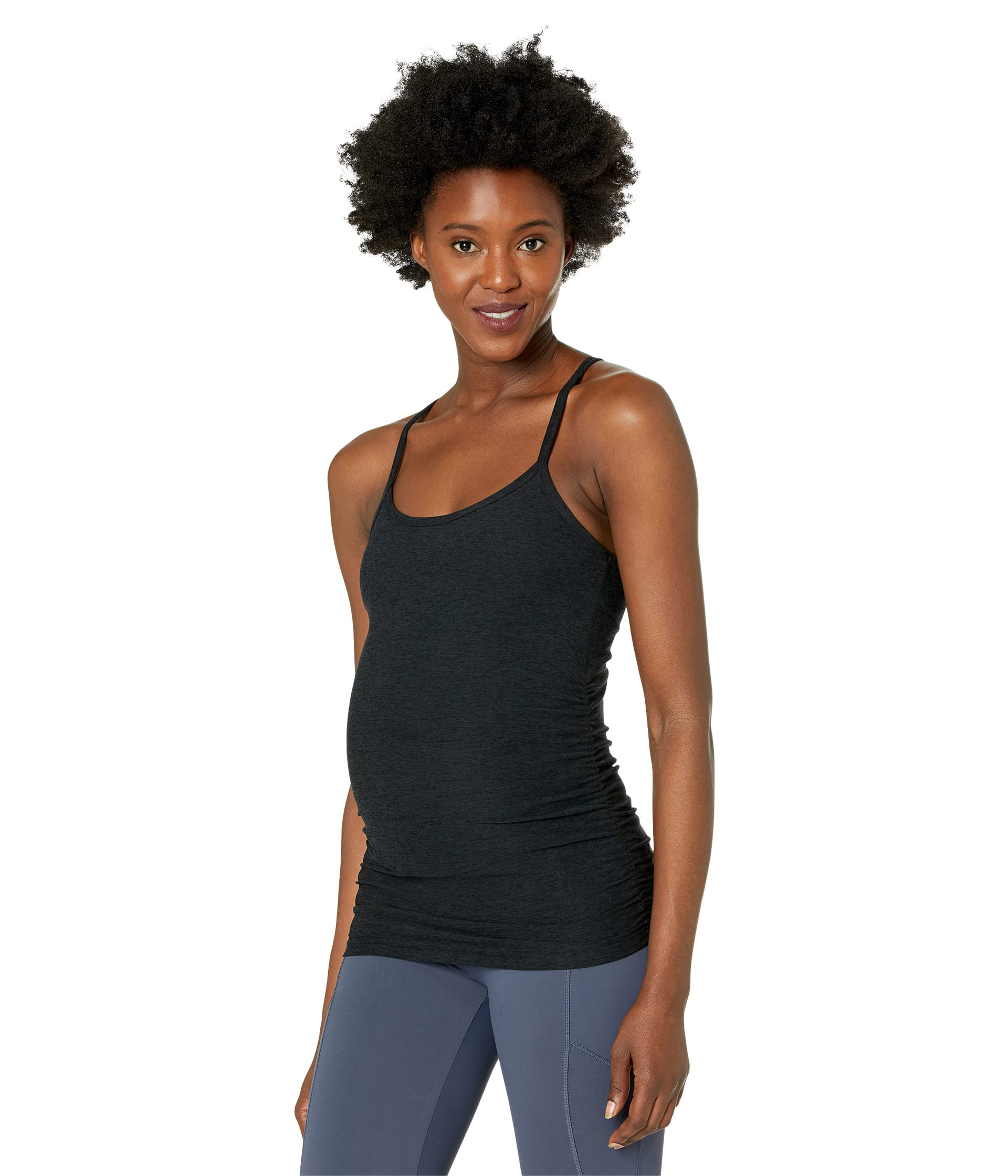 Maternity Spacedye Slim Racerback Tank