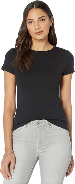 1x1 Rib Short Sleeve Crew Neck T-Shirt