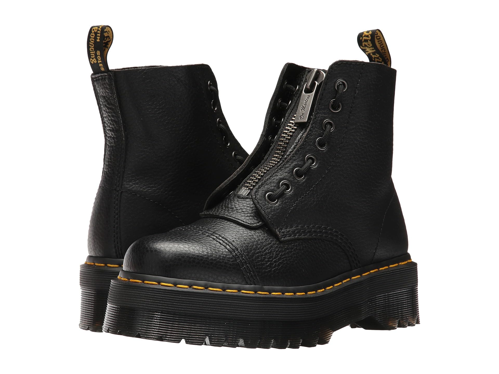 Sinclair Milled Nappa Leather Platform Boots