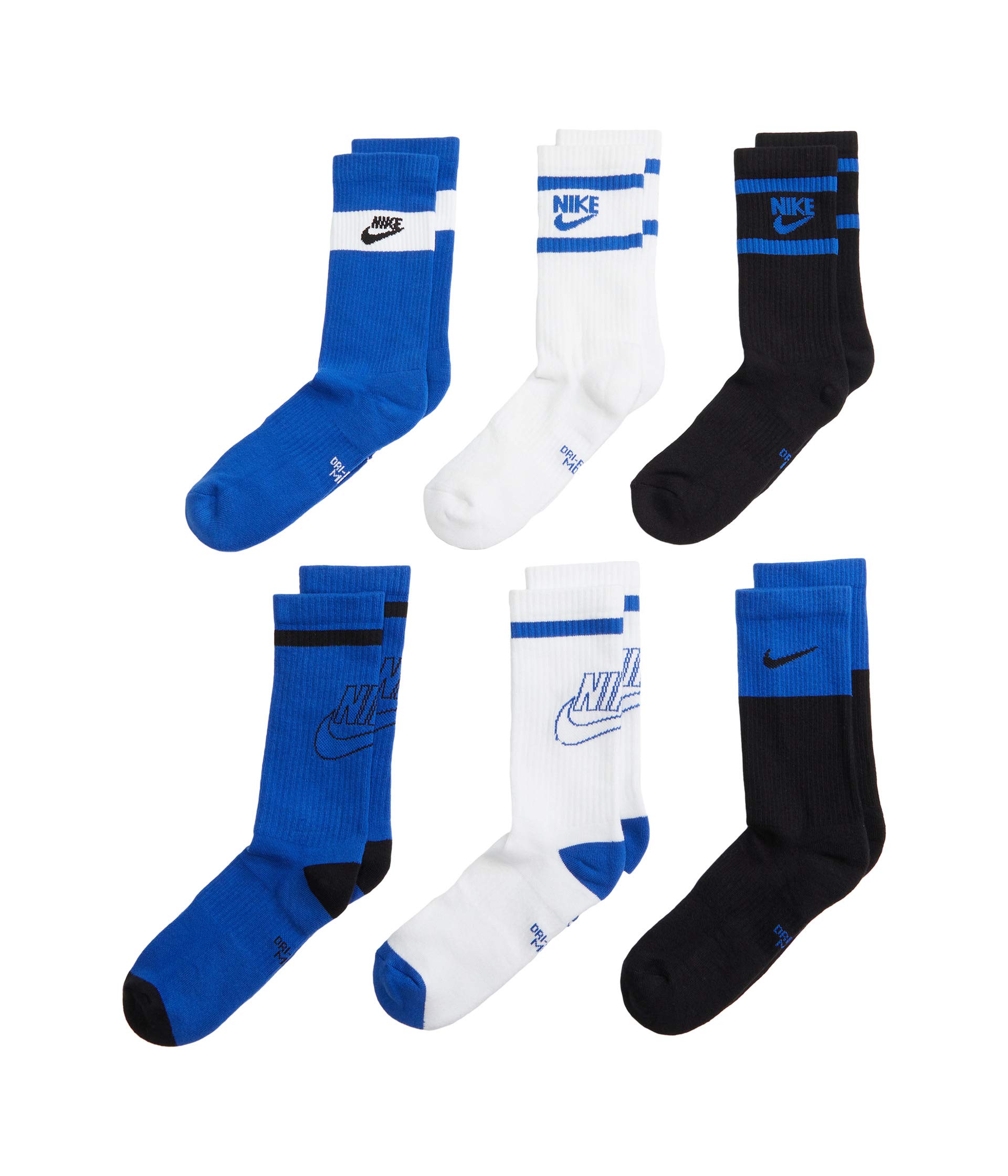 Everyday Cushion Socks 6-Pair Pack (Little Kid/Big Kid)