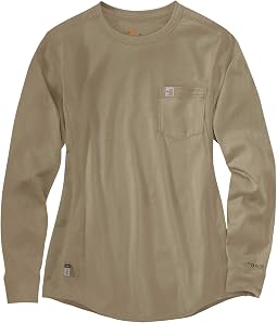 Flame-Resistant Force® Cotton Long Sleeve Crew