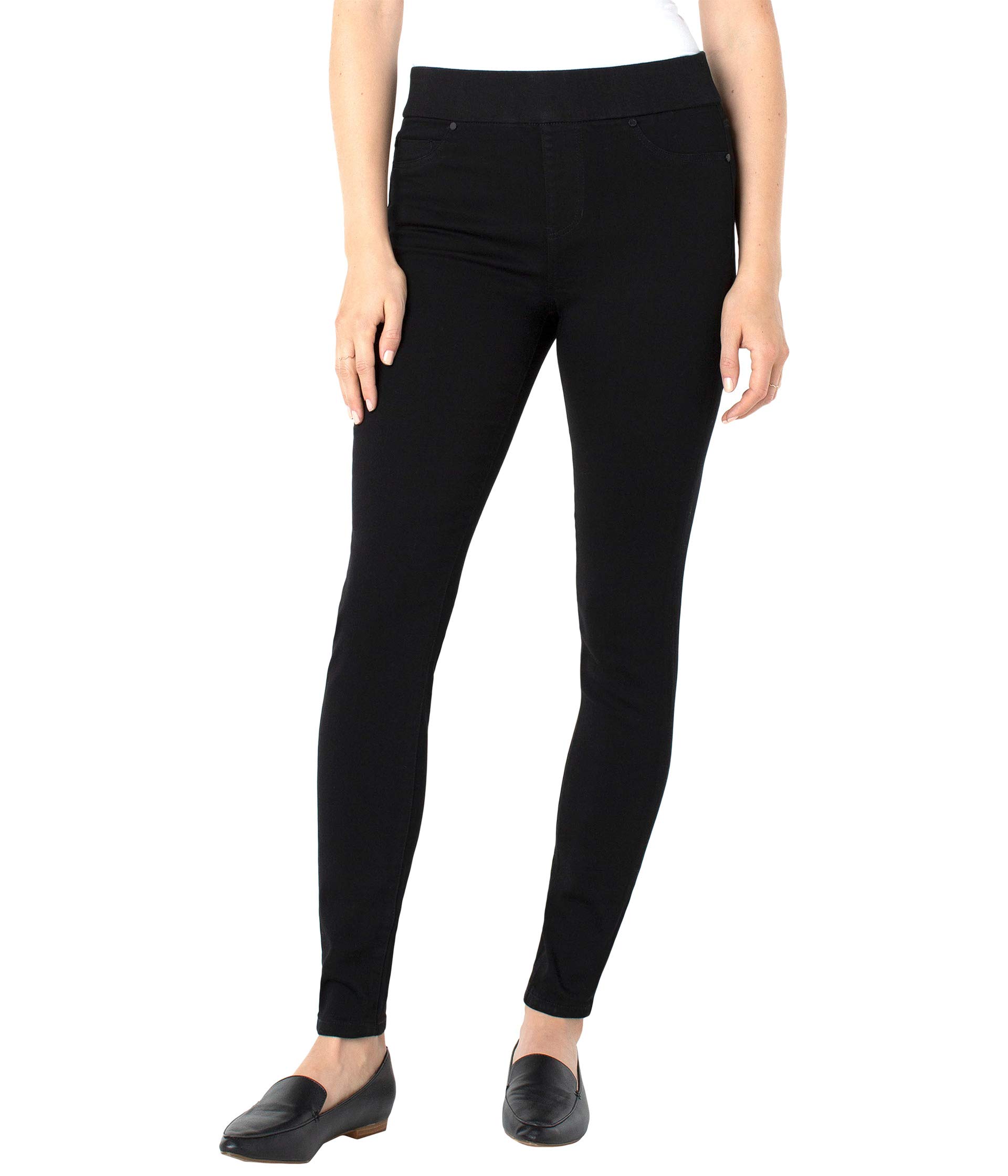 Sienna Skinny Jean Leggings in Black Rinse