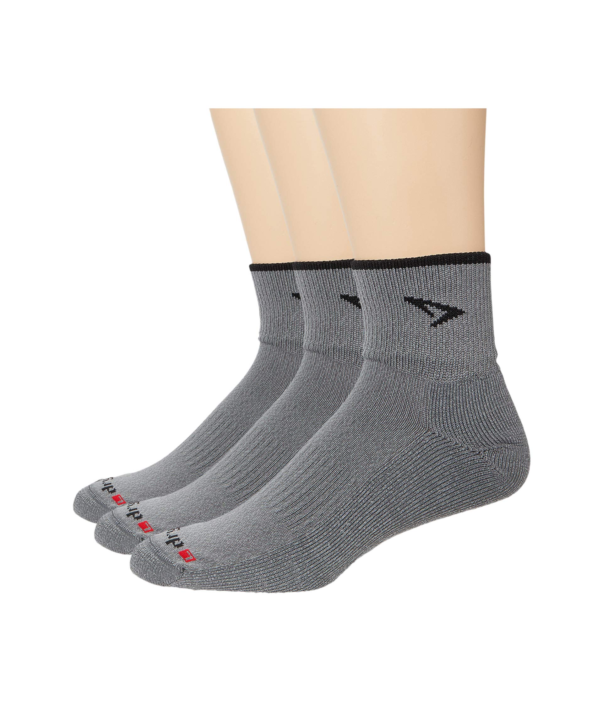 Trail Running 1/4 Crew Turndown Leg 3-Pack