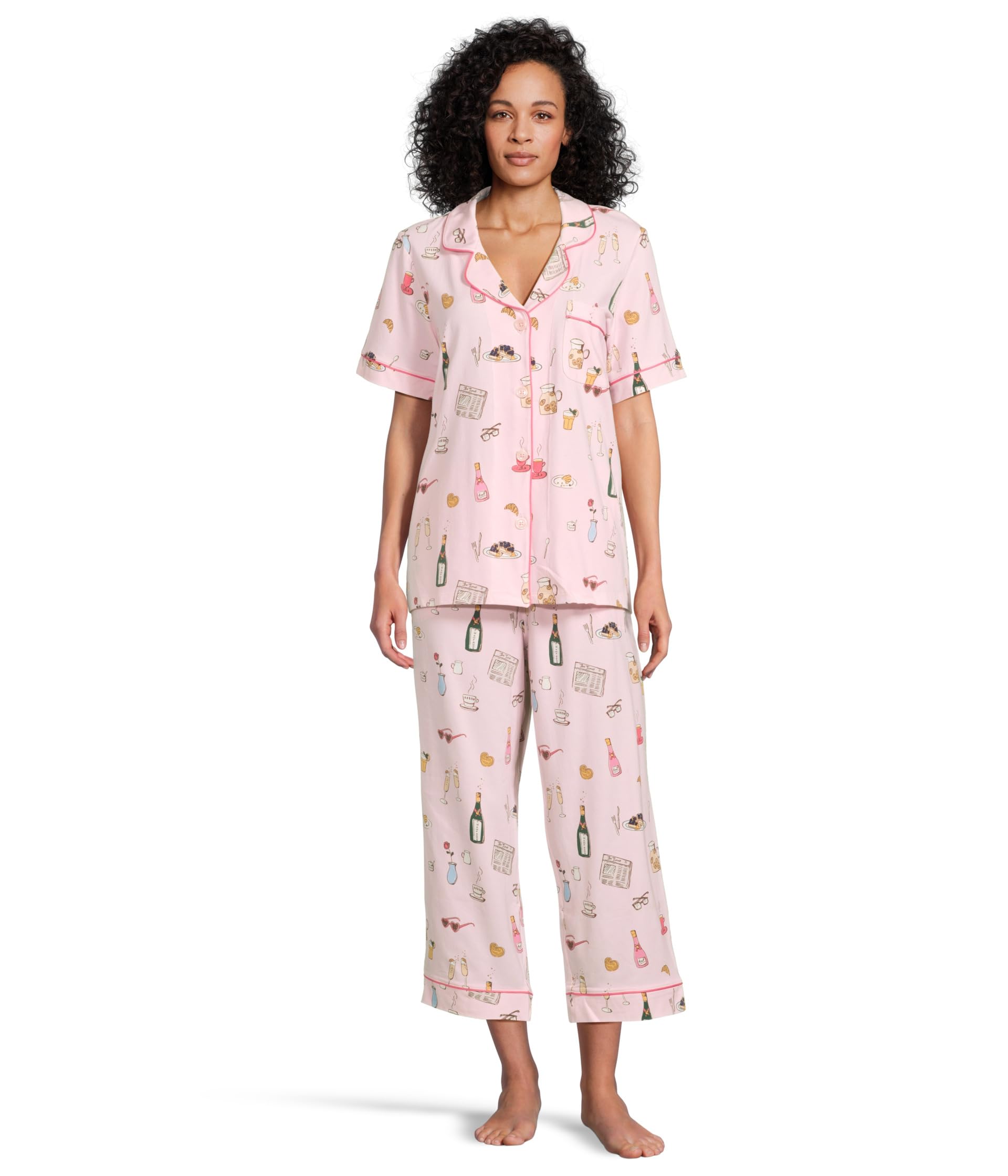 Short Sleeve Classic Cropped PJ Set
