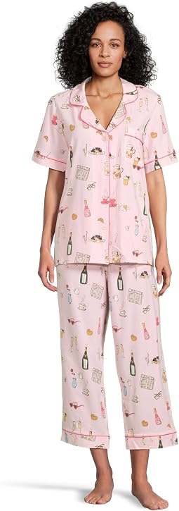 Short Sleeve Classic Cropped PJ Set