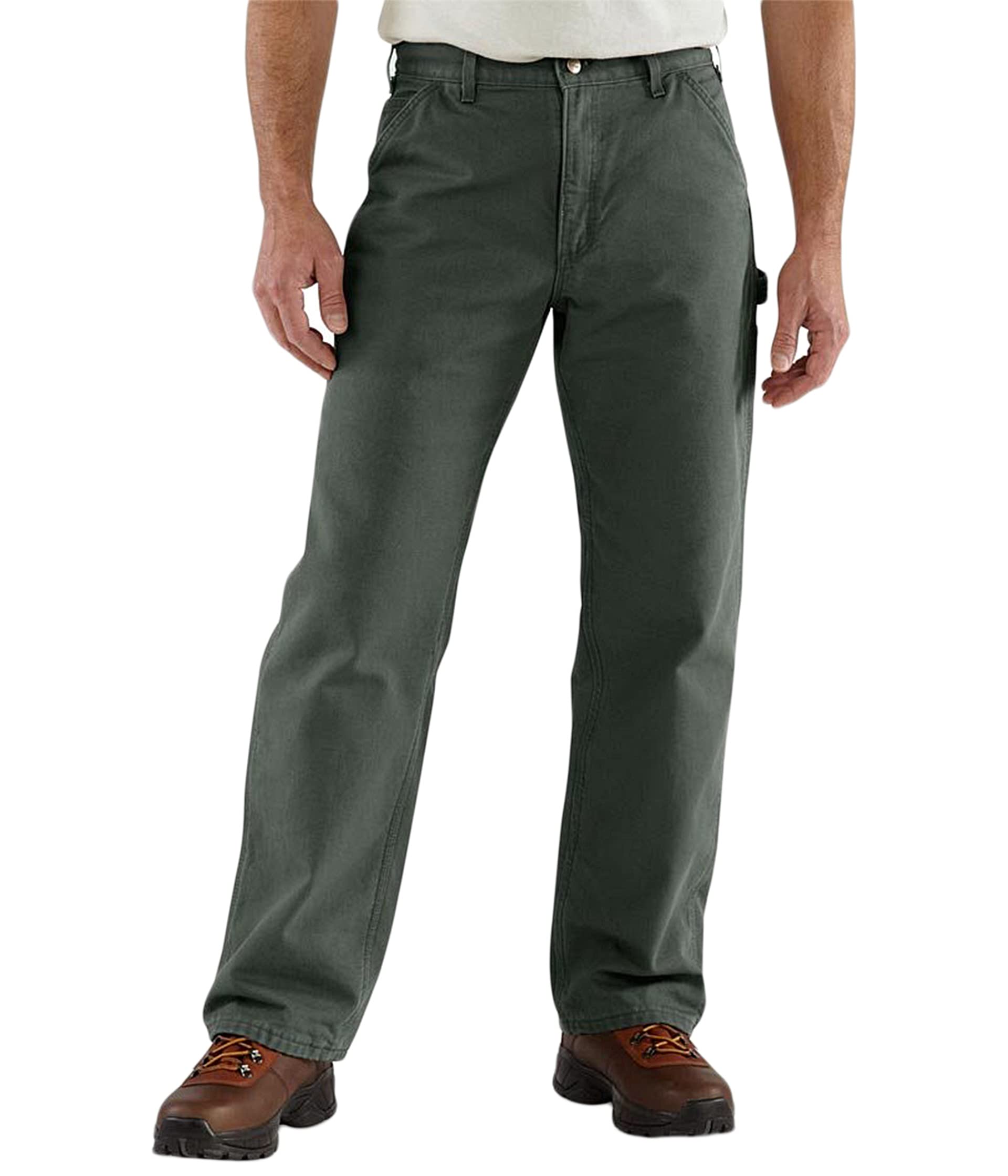 Washed Duck Dungaree Flannel Lined Work Pants